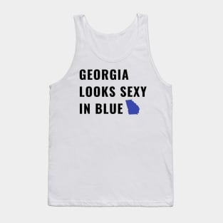 Georgia Looks Sexy in Blue Funny 2020 Election Vote Count Tank Top